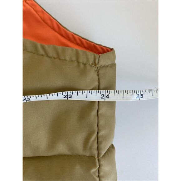 Vintage 80s Mens Reversible Hunting Puffer Vest Duck Down Kmart Neon Orange XL - Picture 11 of 12